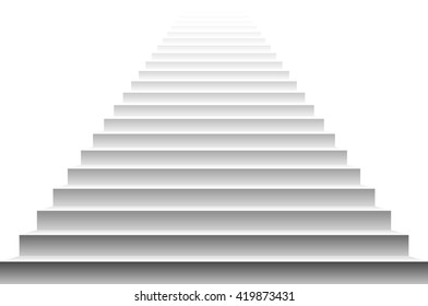 Stairs isolated on white background. Steps. Vector illustration art