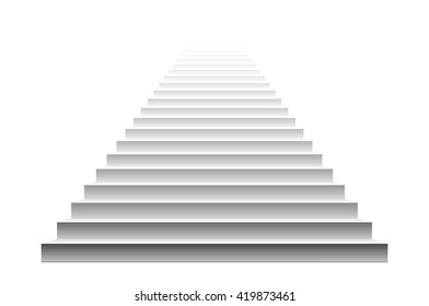 Stairs isolated on white background. Steps. Vector illustration art