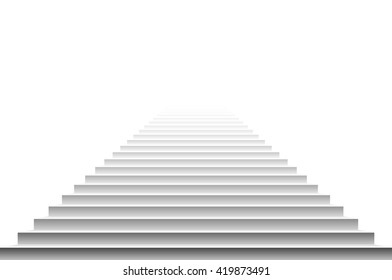Stairs isolated on white background. Steps. Vector illustration art