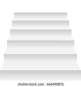 Stairs isolated on white background. Steps. Vector eps10.