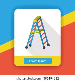 stairs ladder flat icon
