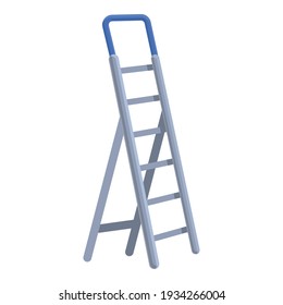 Stairs ladder icon. Cartoon of stairs ladder vector icon for web design isolated on white background