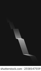 Stairs leading to the top to success. Vector illustration. Sketch for creativity.