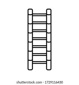 Diseño vectorial de icono de línea de escaleras