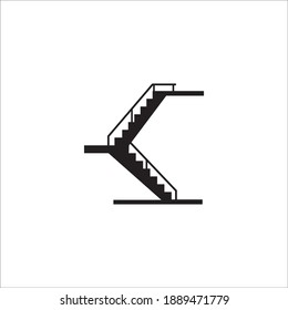 Stairs Logo Template vector icon illustration design 
