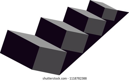 Stairs logo vector for construction building company