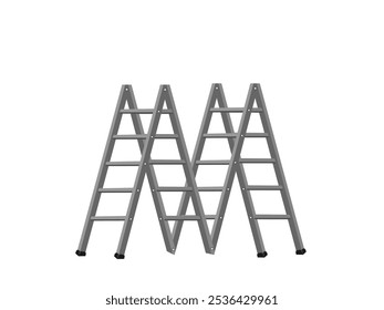 Stairs on a white background.