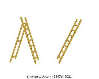 Escaleras sobre un fondo blanco.