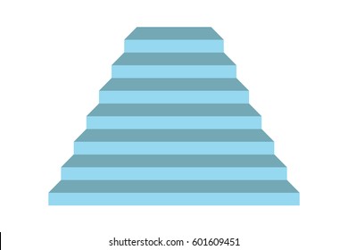 Stairs on white background , vector