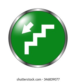 stairs - paper vector icon