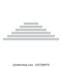 Stairs pixel art. Vector illustration.
