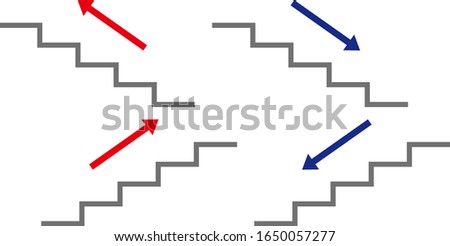 Stairs sign isolated vector image