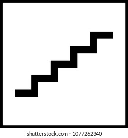 stairs sign outline vector