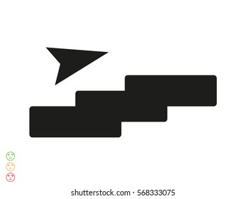 stairs, step, icon, vector illustration eps10
