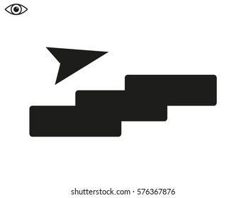 stairs, step, icon, vector illustration eps10