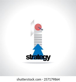 stairs steps strategy open door concept