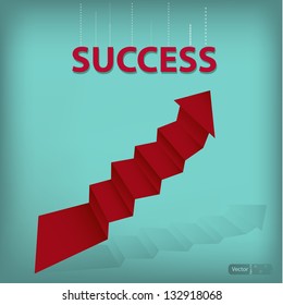 Stairs to Success.vector eps10