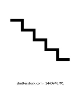 Stairs Symbol Icon Vector Design Illustration