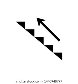 Stairs Symbol Icon Vector Design Illustration