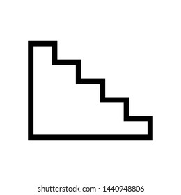 Stairs Symbol Icon Vector Design Illustration