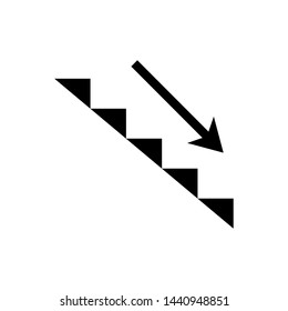 Stairs Symbol Icon Vector Design Illustration