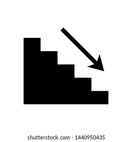 Stairs Symbol Icon Vector Design Illustration