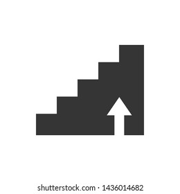 Stairs Symbol Icon Vector Illustration