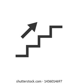 Stairs Symbol Icon Vector Illustration