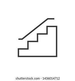 Stairs Symbol Icon Vector Illustration