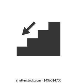 Stairs Symbol Icon Vector Illustration