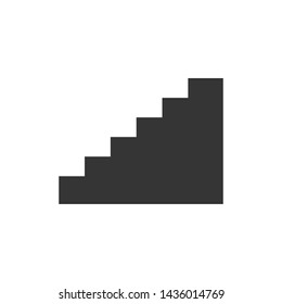 Stairs Symbol Icon Vector Illustration