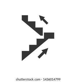 Stairs Symbol Icon Vector Illustration