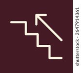 Stairs trendy vector art design knockout amazing colorful useful illustration.eps
