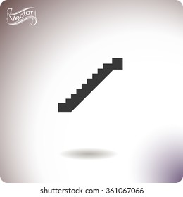 Stairs. Up.Vector icon.