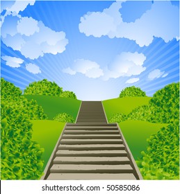 Naturstein Treppe Stock Vectors Images Vector Art Shutterstock