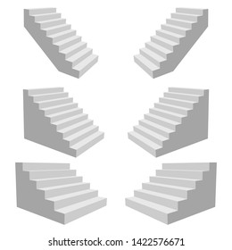 Stairs vector design illustration isolated on white background