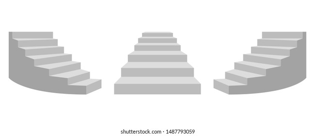 Stairs vector design illustration isolated on white background