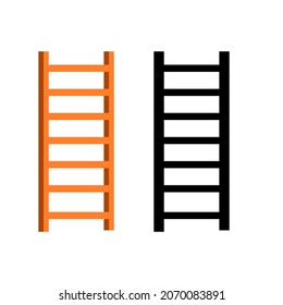 Stairs vector flat design. Stairs icon.