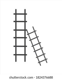 stairs vector graphic design illustration.ladder icon on a white background.