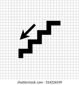  stairs - vector icon