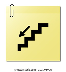  stairs - vector icon