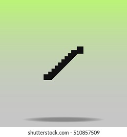 Stairs vector icon