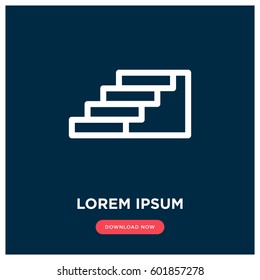 Stairs vector icon