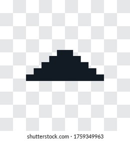 Stairs vector icon, simple sign for web site and mobile app.
