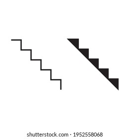 icono de vector de escaleras para sitios web y aplicaciones