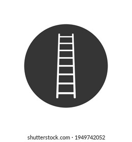 Stairs white icon vector illustration logo template