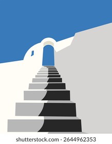 Stairway to the blue sky