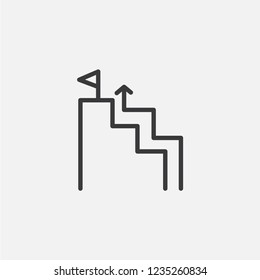 Stairway vector icon