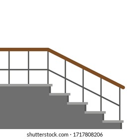 Stairwell On A White Background