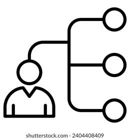 Stakeholder Alignment Icon line vector illustration